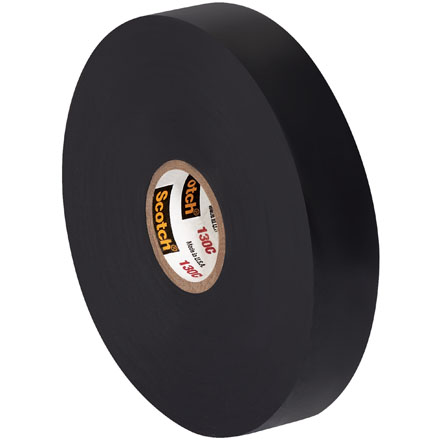 3/4" x 30' Black (3 Pack) Scotch<span class='rtm'>®</span> Linerless Rubber Splicing Tape 130C